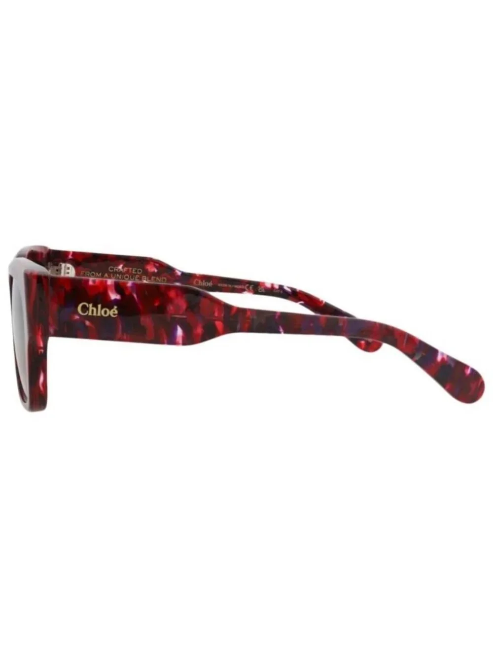 New Chloé Womens Square/Rectangle Burgundy Burgundy Violet Fashion Designer Sung